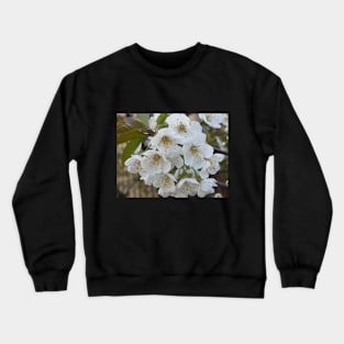 White flowers Crewneck Sweatshirt